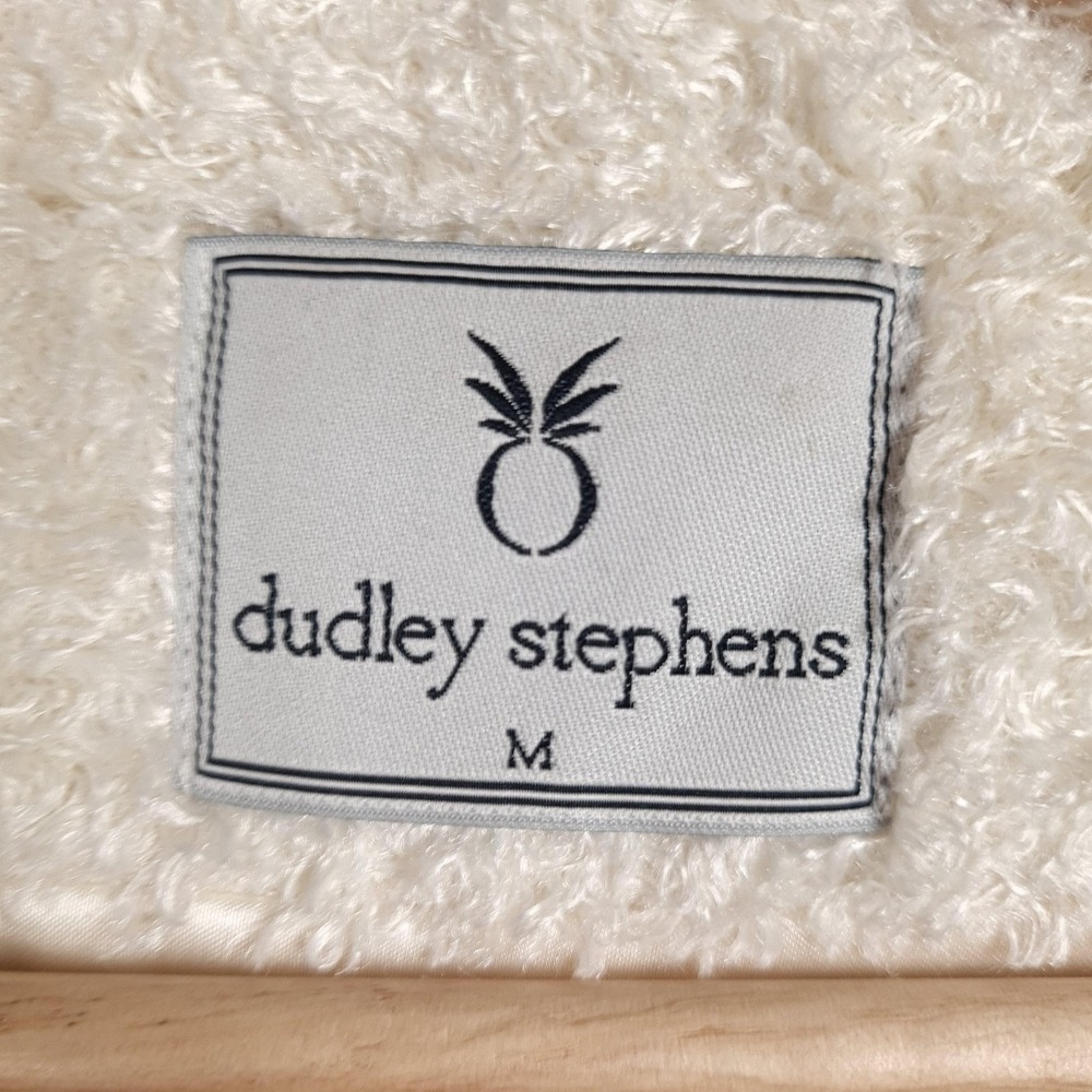 Dudley Stephens Jacket Womens Medium White Fleece Full Zip Lined USA Coat - Picture 15 of 16